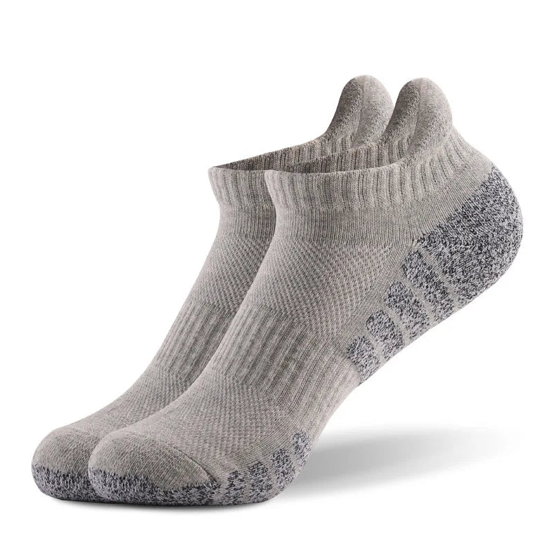 New thickened towel bottom running socks mesh boat socks non-slip breathable sports socks Low cut Men's socks Women's socks,3pairs | TINMICO - TINMICO