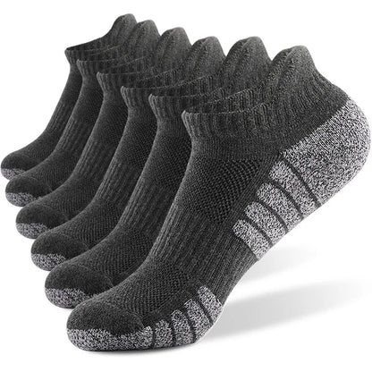 New thickened towel bottom running socks mesh boat socks non-slip breathable sports socks Low cut Men's socks Women's socks,3pairs | TINMICO - TINMICO