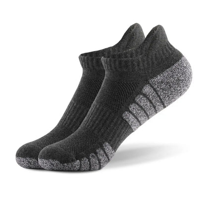 New thickened towel bottom running socks mesh boat socks non-slip breathable sports socks Low cut Men's socks Women's socks,3pairs | TINMICO - TINMICO