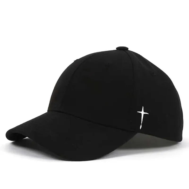 New Unisex Simple Cross Water Drop Embroidery Baseball Caps Spring and Autumn Outdoor Adjustable Casual Hat Sunscreen Hat | TINMICO - TINMICO