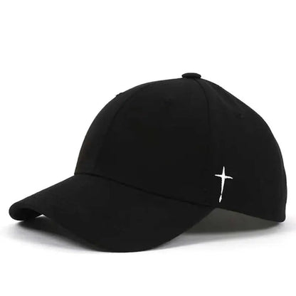 New Unisex Simple Cross Water Drop Embroidery Baseball Caps Spring and Autumn Outdoor Adjustable Casual Hat Sunscreen Hat | TINMICO - TINMICO