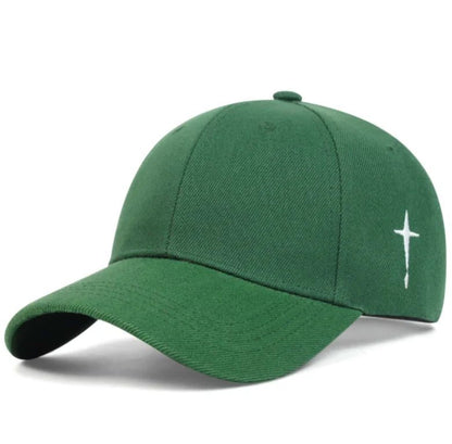 New Unisex Simple Cross Water Drop Embroidery Baseball Caps Spring and Autumn Outdoor Adjustable Casual Hat Sunscreen Hat | TINMICO - TINMICO