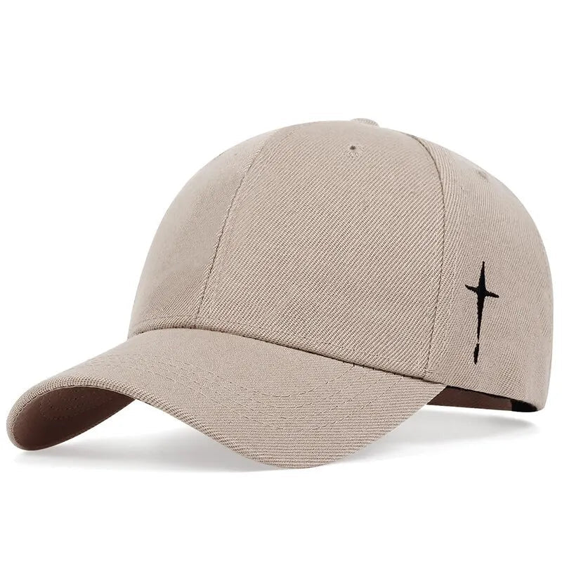 New Unisex Simple Cross Water Drop Embroidery Baseball Caps Spring and Autumn Outdoor Adjustable Casual Hat Sunscreen Hat | TINMICO - TINMICO