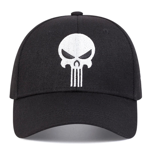 New Unisex Skull Head Embroidery Baseball Caps Spring Autumn Outdoor Adjustable Casual Hats Sunscreen Hat | TINMICO - TINMICO