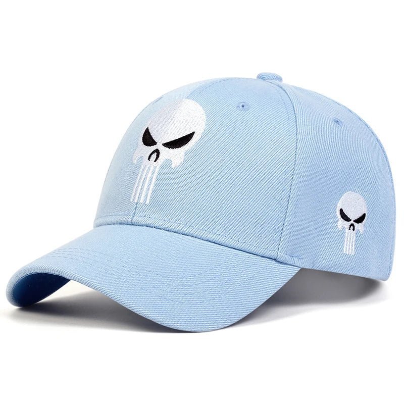 New Unisex Skull Head Embroidery Baseball Caps Spring Autumn Outdoor Adjustable Casual Hats Sunscreen Hat | TINMICO - TINMICO