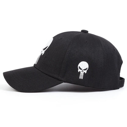 New Unisex Skull Head Embroidery Baseball Caps Spring Autumn Outdoor Adjustable Casual Hats Sunscreen Hat | TINMICO - TINMICO