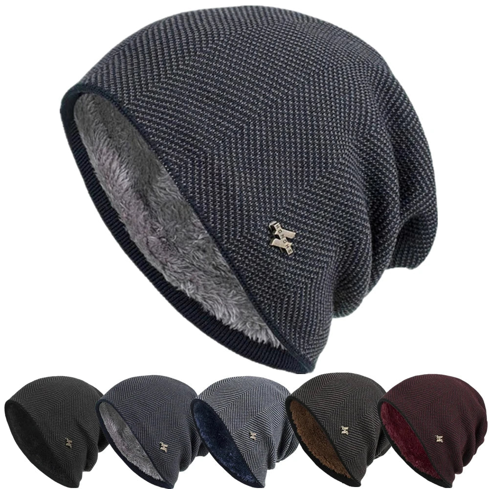 New Unisex Warm Winter Hat Fashion Men & Women Simple Style Thick Knitted Hat Outdoor Sports Ski Beanie Hats | TINMICO - TINMICO