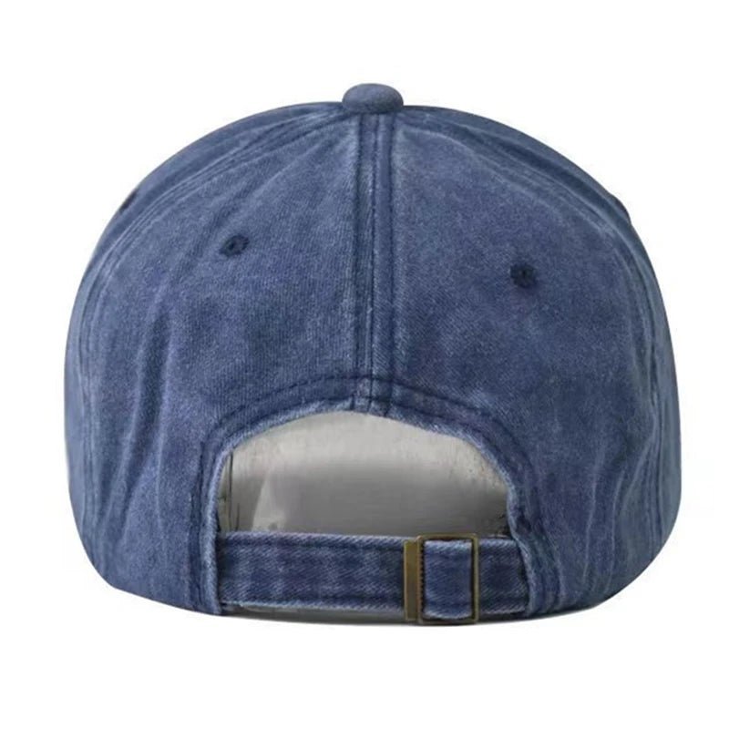 New Unisex Washed Cotton Cap Mountain Embroidery Vintage Baseball Cap Men Women Adjustable Casual Outdoor Streetwear Sports Hat - TINMICO