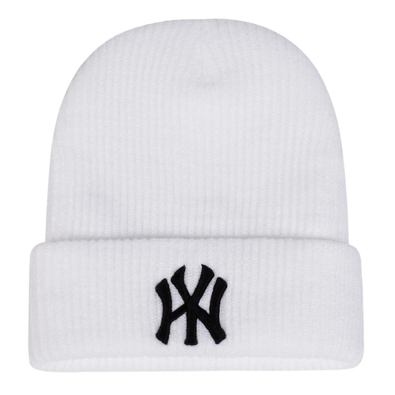 New Unisex WY Letter Embroidery Beanies Hats Autumn Winter Warm Hat Hip Hop Caps for Women Men | TINMICO - TINMICO