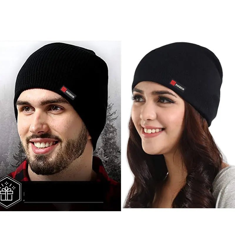 New Winter Hat Women Knitted Hats For Men Cap Winter Beanie Hat Gorro Thick Warm Brimless Fur Bonnet Men's Cap Skullies Beanies Men | TINMICo - TINMICO