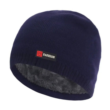 New Winter Hat Women Knitted Hats For Men Cap Winter Beanie Hat Gorro Thick Warm Brimless Fur Bonnet Men's Cap Skullies Beanies Men | TINMICo - TINMICO