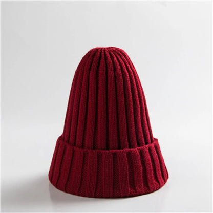 New Winter Women Knitted Hat Warm Soft Trendy Kpop Style Wool Beanie Elegant All - match Cap | TINMICO - TINMICO