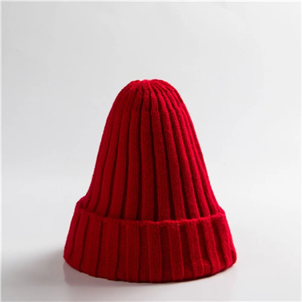 New Winter Women Knitted Hat Warm Soft Trendy Kpop Style Wool Beanie Elegant All - match Cap | TINMICO - TINMICO
