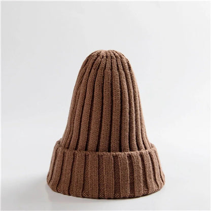 New Winter Women Knitted Hat Warm Soft Trendy Kpop Style Wool Beanie Elegant All - match Cap | TINMICO - TINMICO