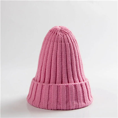 New Winter Women Knitted Hat Warm Soft Trendy Kpop Style Wool Beanie Elegant All - match Cap | TINMICO - TINMICO