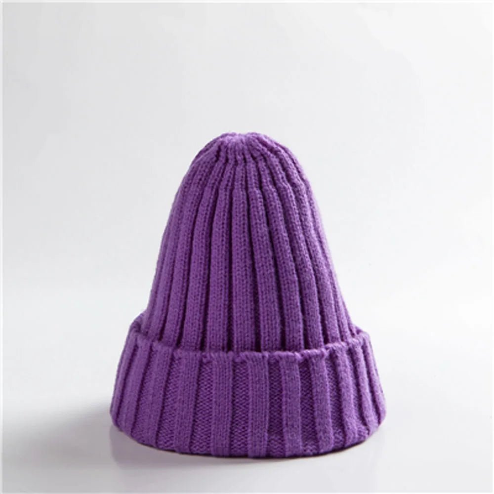 New Winter Women Knitted Hat Warm Soft Trendy Kpop Style Wool Beanie Elegant All - match Cap | TINMICO - TINMICO
