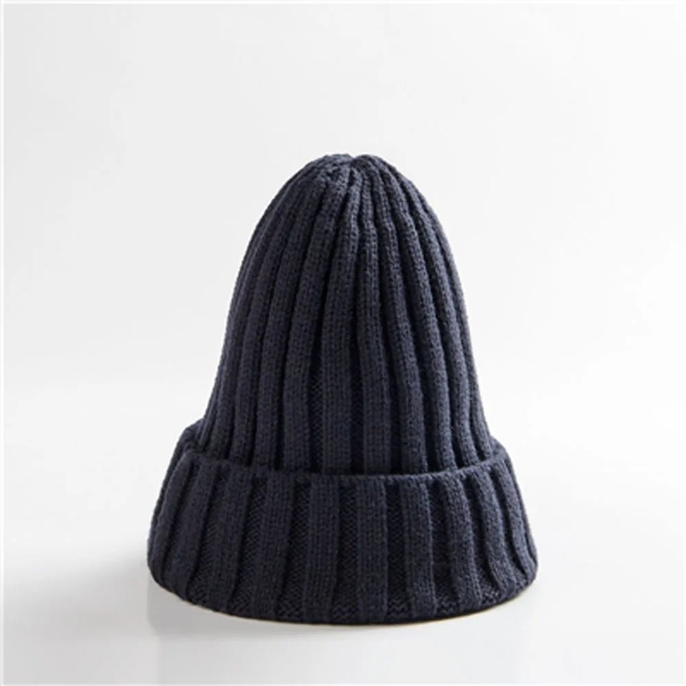 New Winter Women Knitted Hat Warm Soft Trendy Kpop Style Wool Beanie Elegant All - match Cap | TINMICO - TINMICO