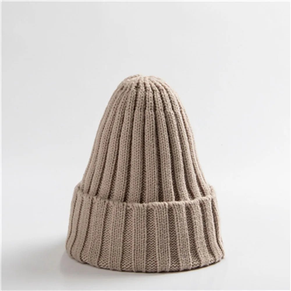 New Winter Women Knitted Hat Warm Soft Trendy Kpop Style Wool Beanie Elegant All - match Cap | TINMICO - TINMICO