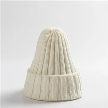 New Winter Women Knitted Hat Warm Soft Trendy Kpop Style Wool Beanie Elegant All - match Cap | TINMICO - TINMICO