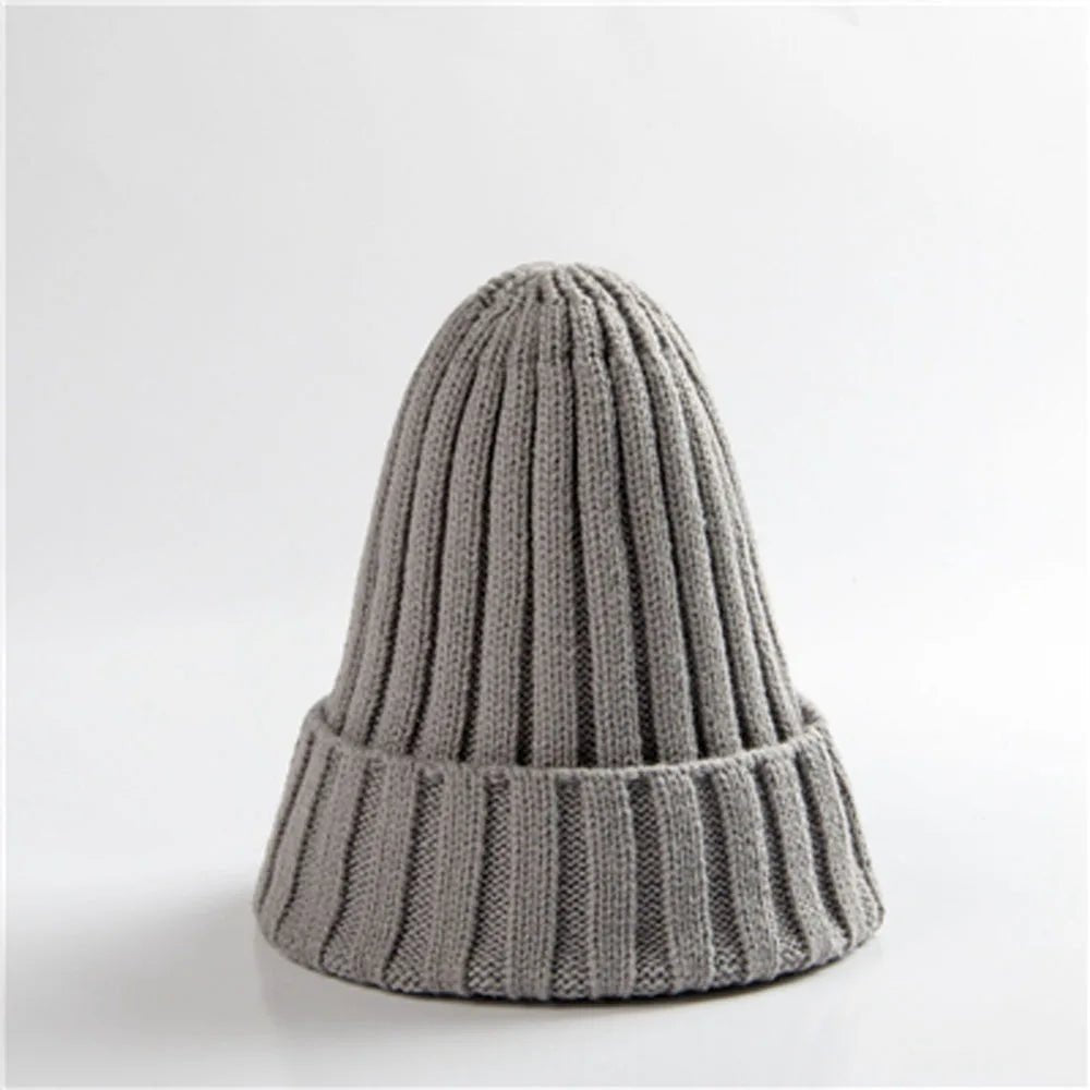 New Winter Women Knitted Hat Warm Soft Trendy Kpop Style Wool Beanie Elegant All - match Cap | TINMICO - TINMICO