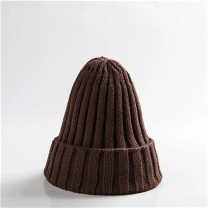 New Winter Women Knitted Hat Warm Soft Trendy Kpop Style Wool Beanie Elegant All - match Cap | TINMICO - TINMICO