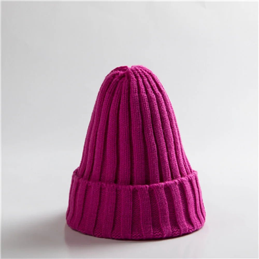New Winter Women Knitted Hat Warm Soft Trendy Kpop Style Wool Beanie Elegant All - match Cap | TINMICO - TINMICO