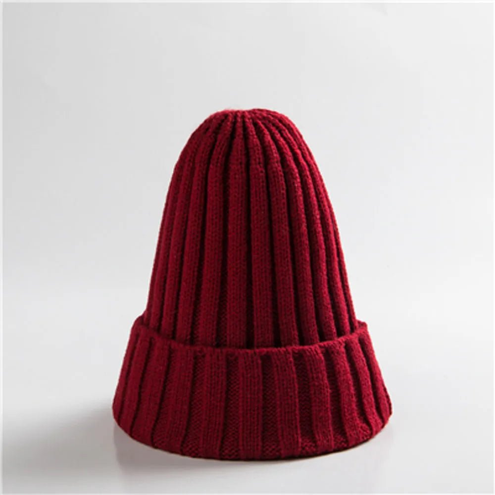 New Winter Women Knitted Hat Warm Soft Trendy Kpop Style Wool Beanie Elegant All - match Cap | TINMICO - TINMICO