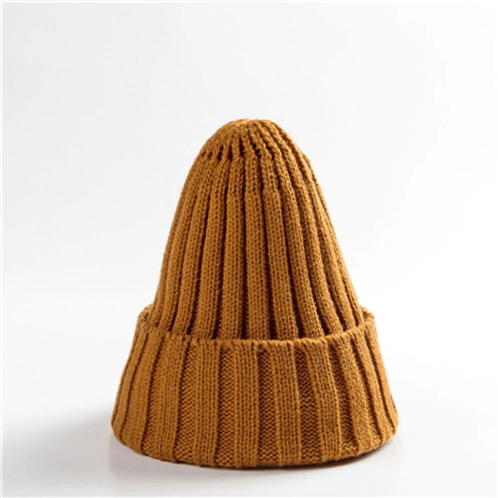 New Winter Women Knitted Hat Warm Soft Trendy Kpop Style Wool Beanie Elegant All - match Cap | TINMICO - TINMICO