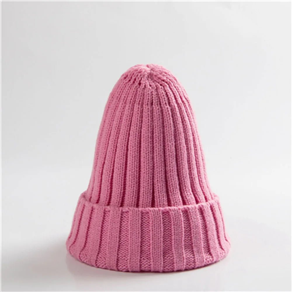 New Winter Women Knitted Hat Warm Soft Trendy Kpop Style Wool Beanie Elegant All - match Cap | TINMICO - TINMICO
