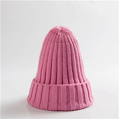 New Winter Women Knitted Hat Warm Soft Trendy Kpop Style Wool Beanie Elegant All - match Cap | TINMICO - TINMICO