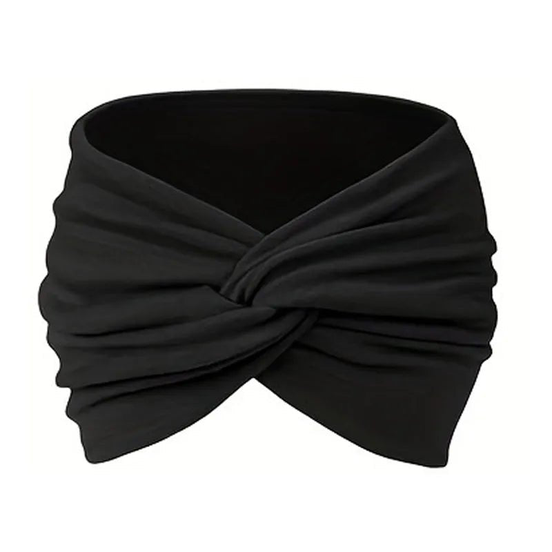 New Women Headbands African Wide Hair Wrap Turban Twist Headband for Women Large Sport Workout Stretch | TINMICO - TINMICO