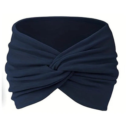 New Women Headbands African Wide Hair Wrap Turban Twist Headband for Women Large Sport Workout Stretch | TINMICO - TINMICO