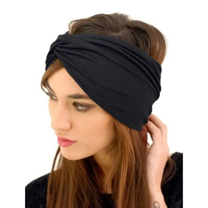 New Women Headbands African Wide Hair Wrap Turban Twist Headband for Women Large Sport Workout Stretch | TINMICO - TINMICO