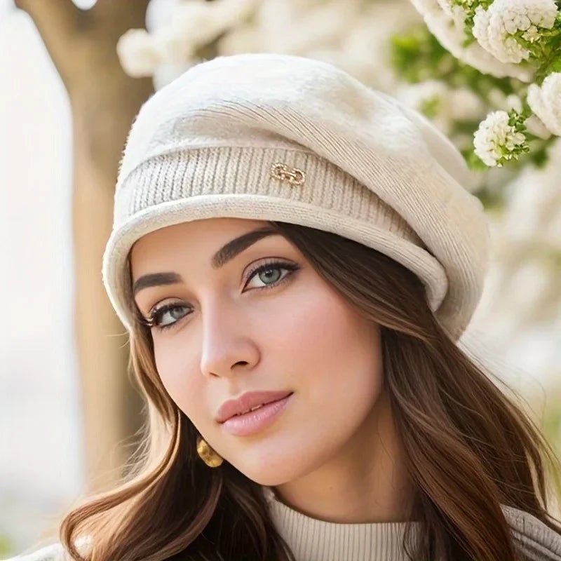 New Women's Knitted Hat Elastic Wool Urine Cap, Soft and Comfortable Acrylic Knitted Hat, Suitable for Autumn and Winter TINMICO - TINMICO