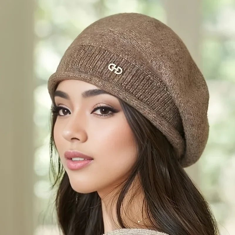 New Women's Knitted Hat Elastic Wool Urine Cap, Soft and Comfortable Acrylic Knitted Hat, Suitable for Autumn and Winter TINMICO - TINMICO
