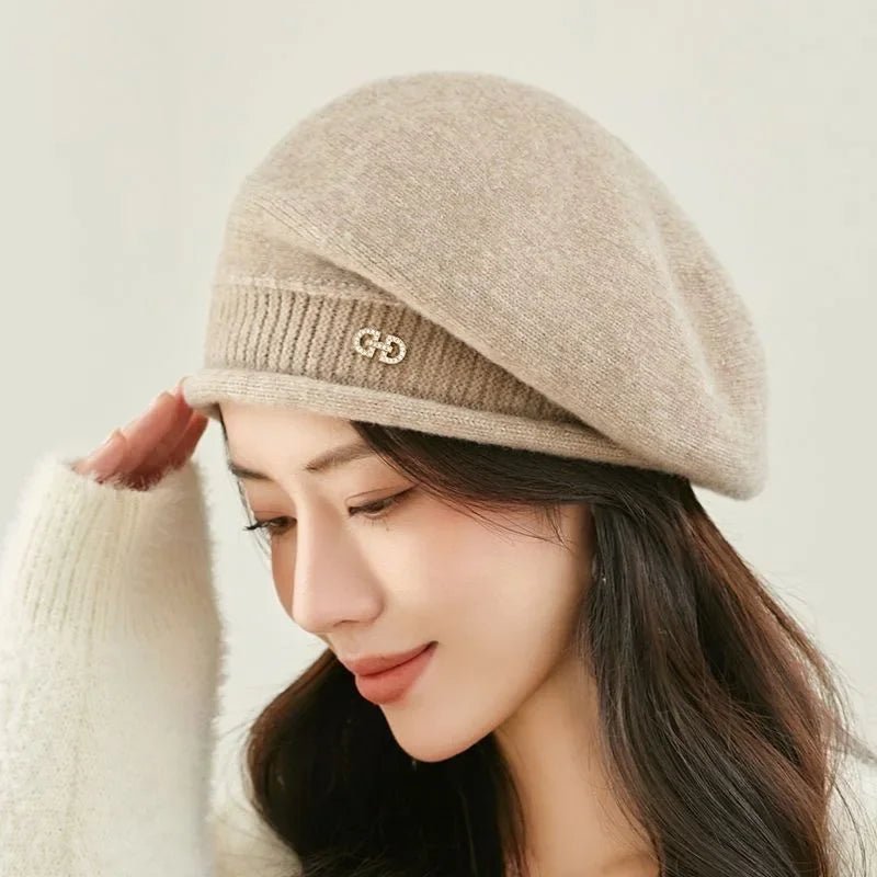 New Women's Knitted Hat Elastic Wool Urine Cap, Soft and Comfortable Acrylic Knitted Hat, Suitable for Autumn and Winter TINMICO - TINMICO