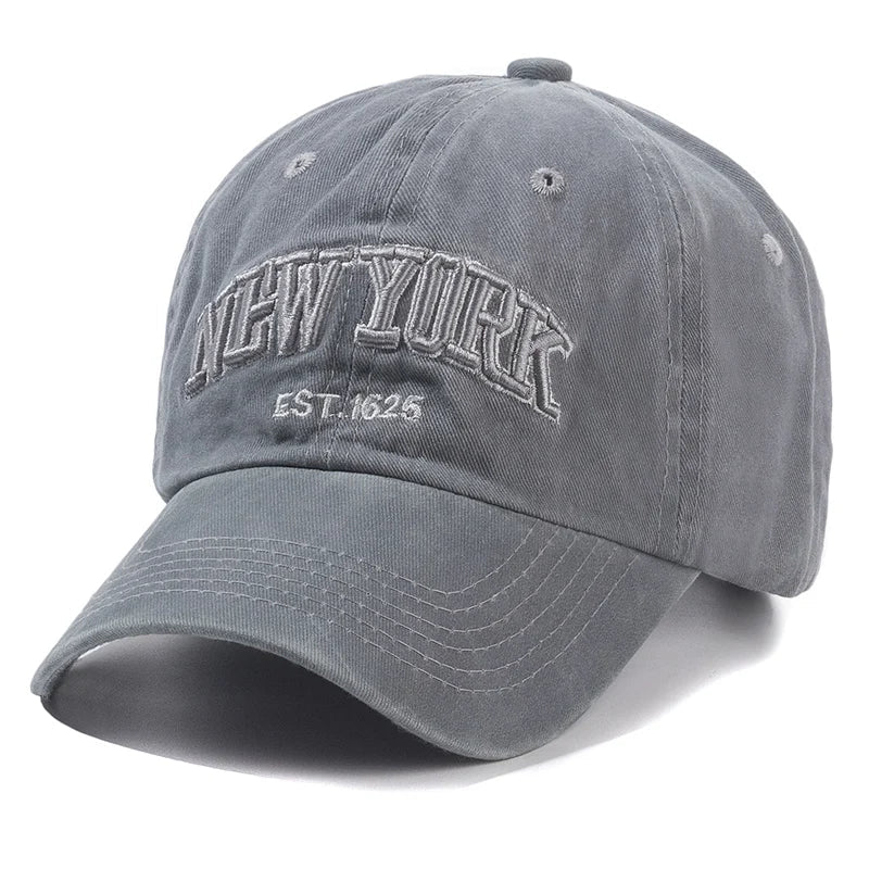 New York Washed Cotton Cap Gorras Snapback Caps Baseball Caps Sun protection Casquette Dad Hat Outdoors Cap For Men Women | TINMICO - TINMICO