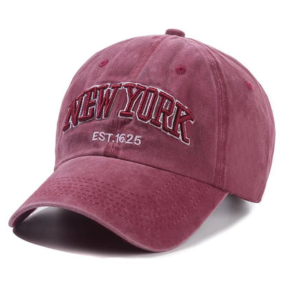 New York Washed Cotton Cap Gorras Snapback Caps Baseball Caps Sun protection Casquette Dad Hat Outdoors Cap For Men Women | TINMICO - TINMICO