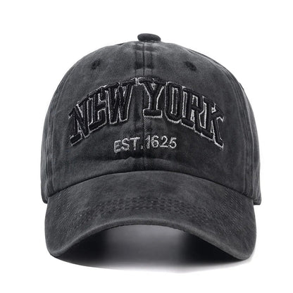 New York Washed Cotton Cap Gorras Snapback Caps Baseball Caps Sun protection Casquette Dad Hat Outdoors Cap For Men Women | TINMICO - TINMICO