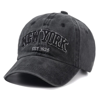 New York Washed Cotton Cap Gorras Snapback Caps Baseball Caps Sun protection Casquette Dad Hat Outdoors Cap For Men Women | TINMICO - TINMICO