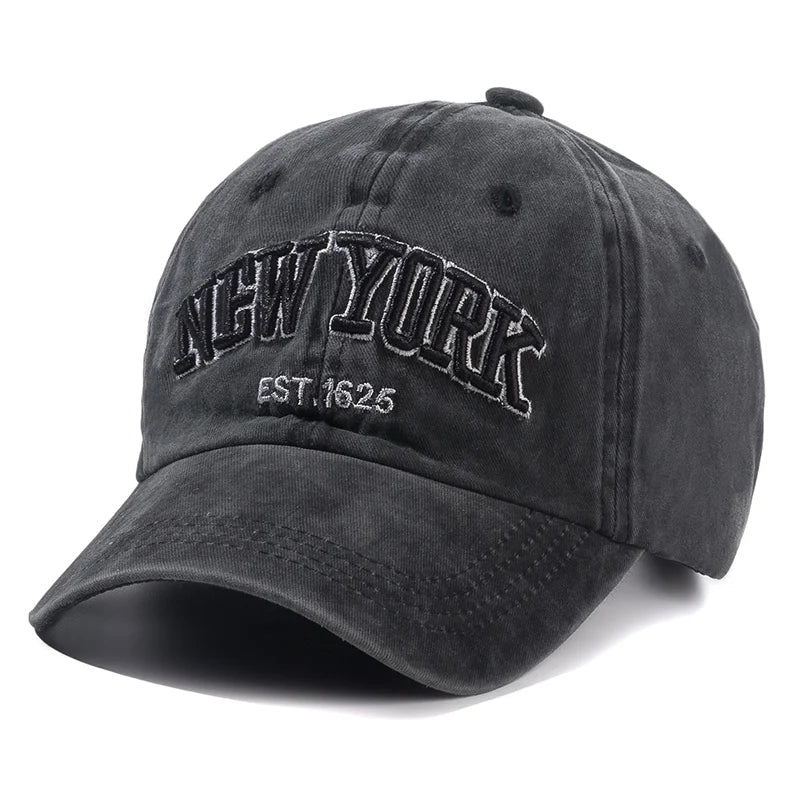 New York Washed Cotton Cap Gorras Snapback Caps Baseball Caps Sun protection Casquette Dad Hat Outdoors Cap For Men Women | TINMICO - TINMICO