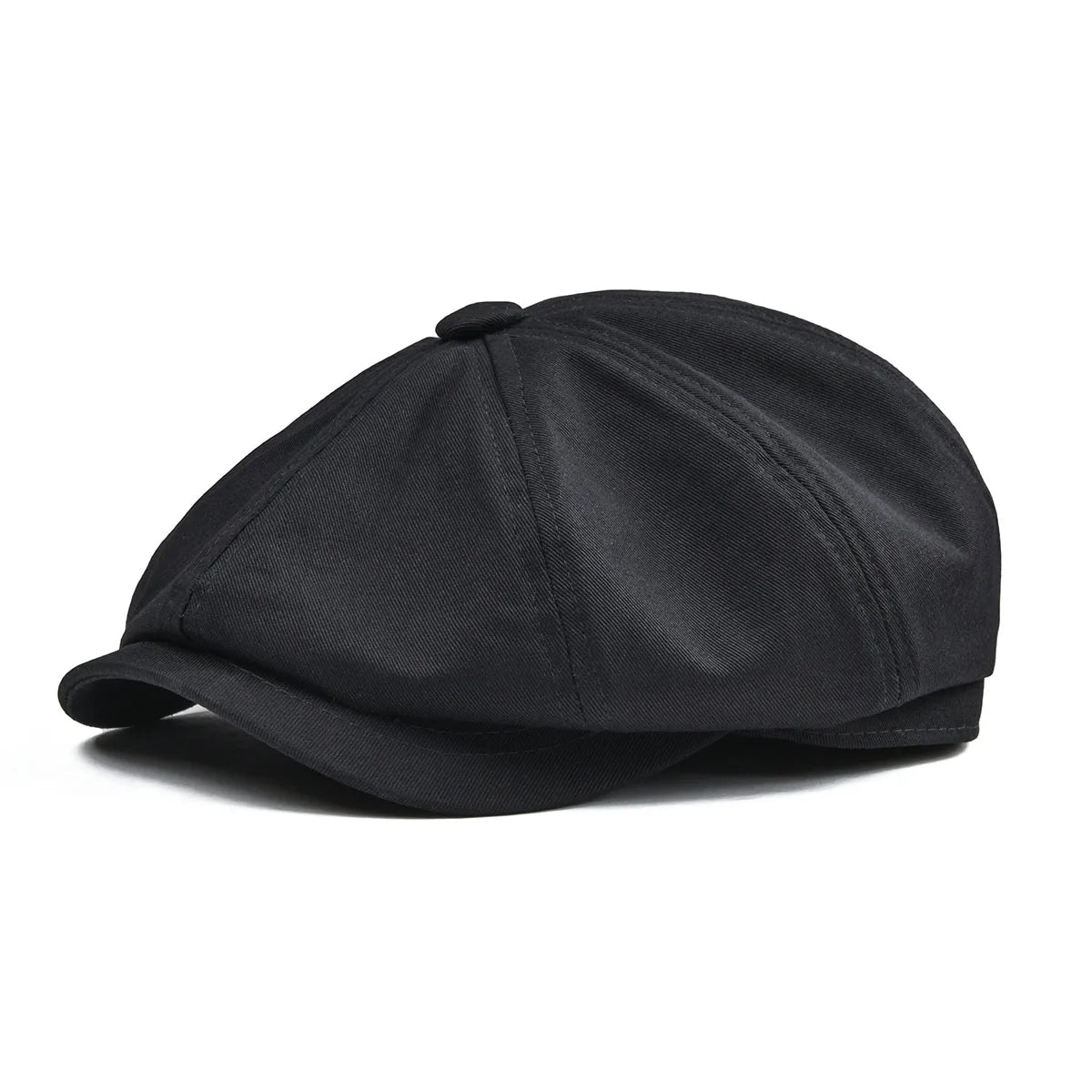 Newsboy Cap Men's White Twill Cotton Hat Women's Baker Boy Caps Retro Big Headpiece | TINMICO - TINMICO