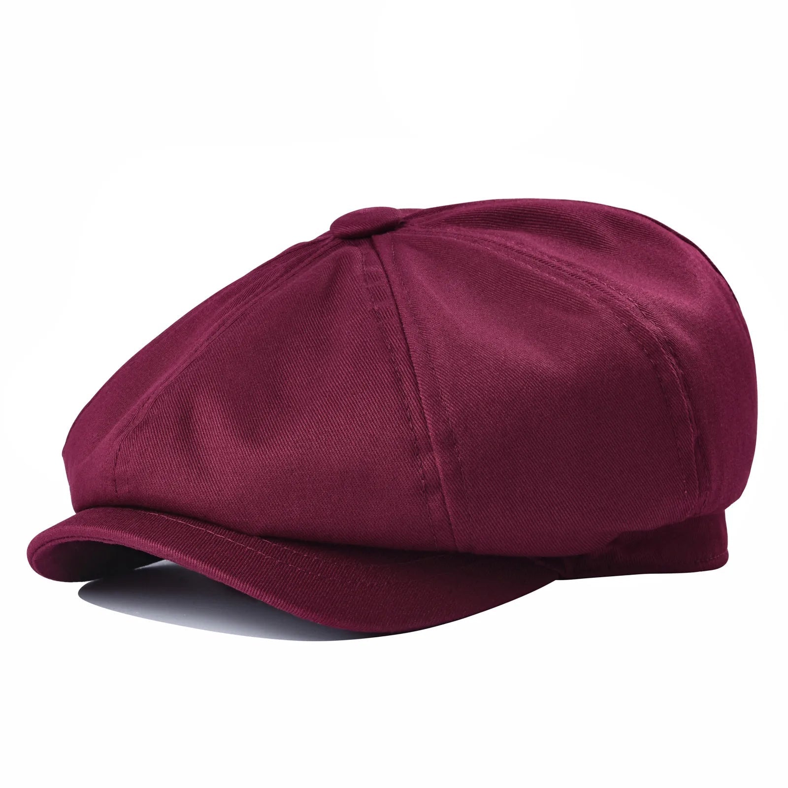 Newsboy Cap Men's White Twill Cotton Hat Women's Baker Boy Caps Retro Big Headpiece | TINMICO - TINMICO