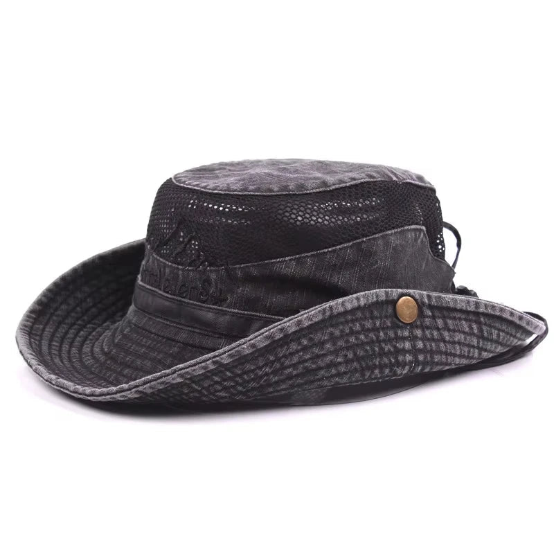 Outdoor Bucket Hat Men Summer Breathable Panama Cap | TINMICO - TINMICO