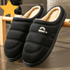 Slippers for men TPR Sole Memory Foam Warm Soft Cushion Non slip Stripe Design Comfortable Indoor House Shoes TINMICO - TINMICO