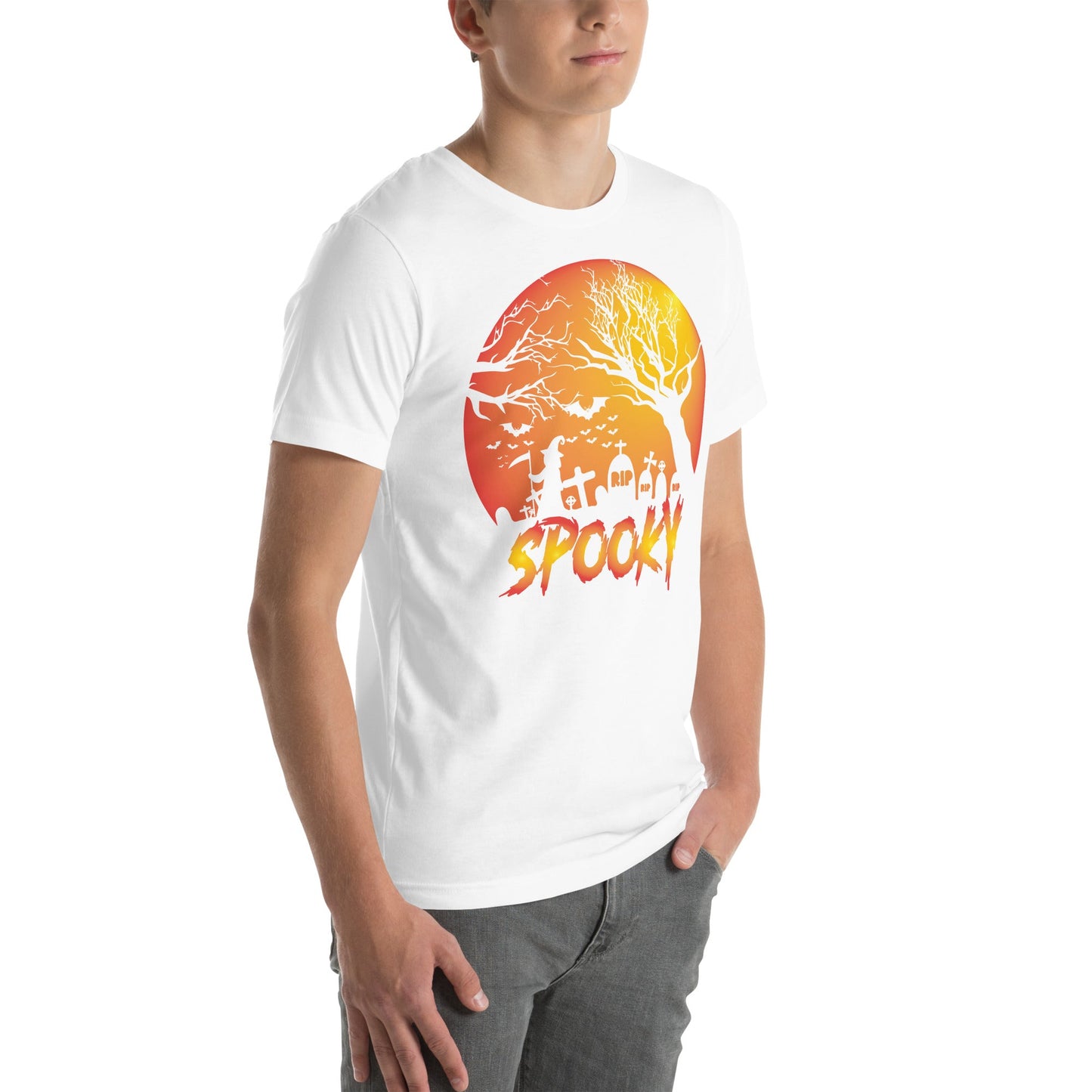 Spooky Unisex T-Shirt for Halloween Celebrations, Casual Wear, Party Shirt - TINMICO