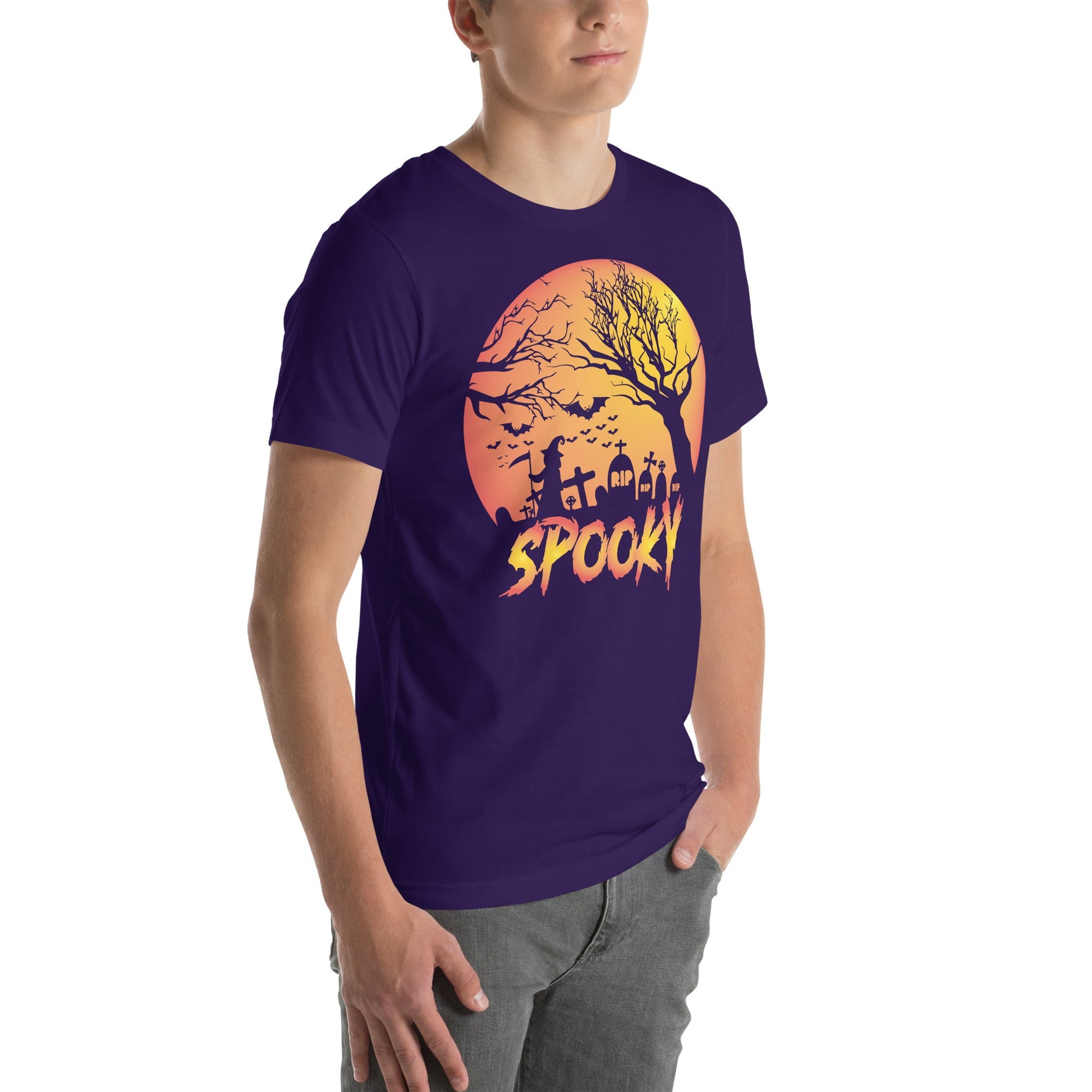 Spooky Unisex T-Shirt for Halloween Celebrations, Casual Wear, Party Shirt - TINMICO