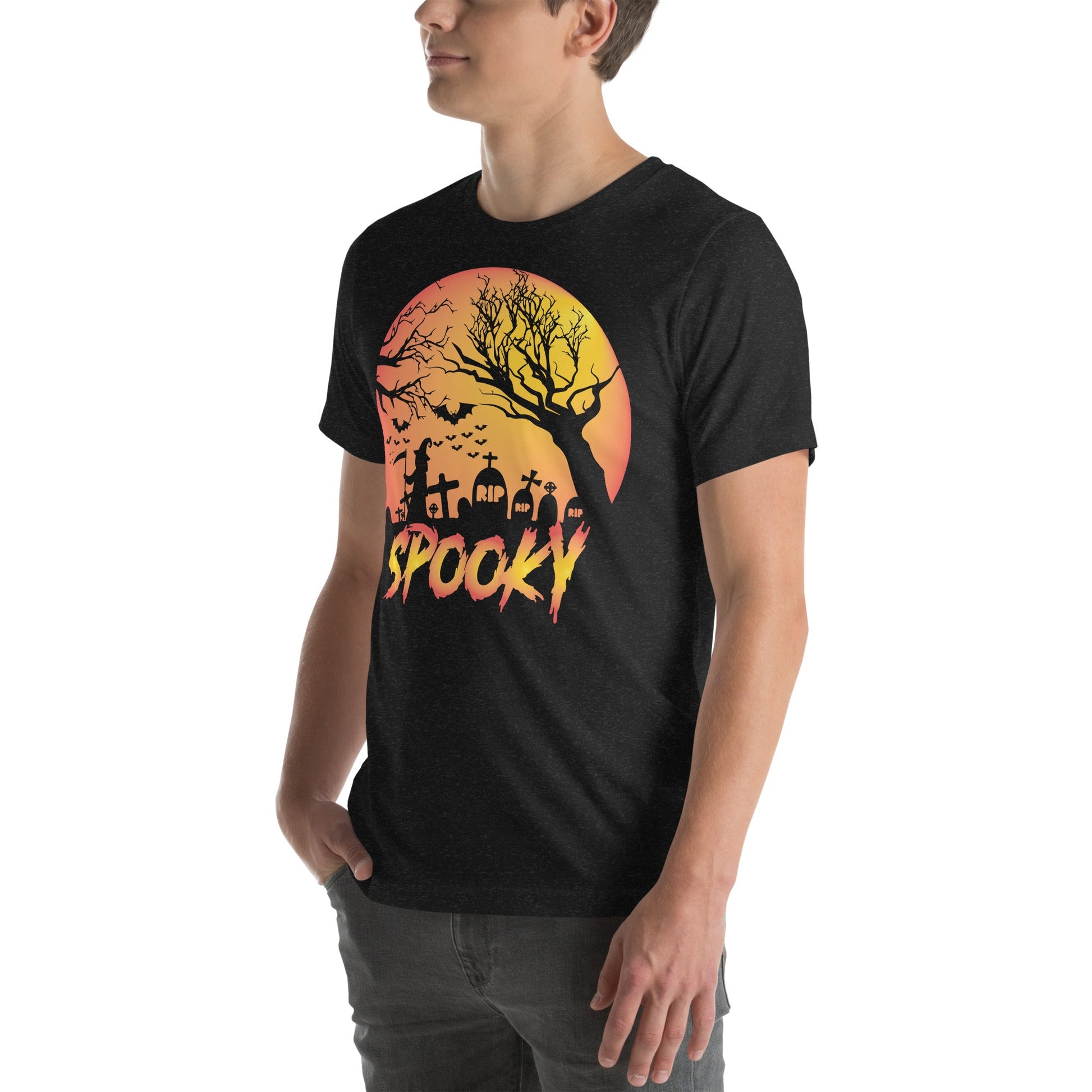Spooky Unisex T-Shirt for Halloween Celebrations, Casual Wear, Party Shirt - TINMICO