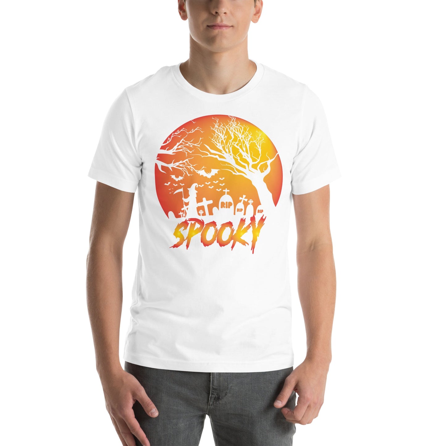 Spooky Unisex T-Shirt for Halloween Celebrations, Casual Wear, Party Shirt - TINMICO