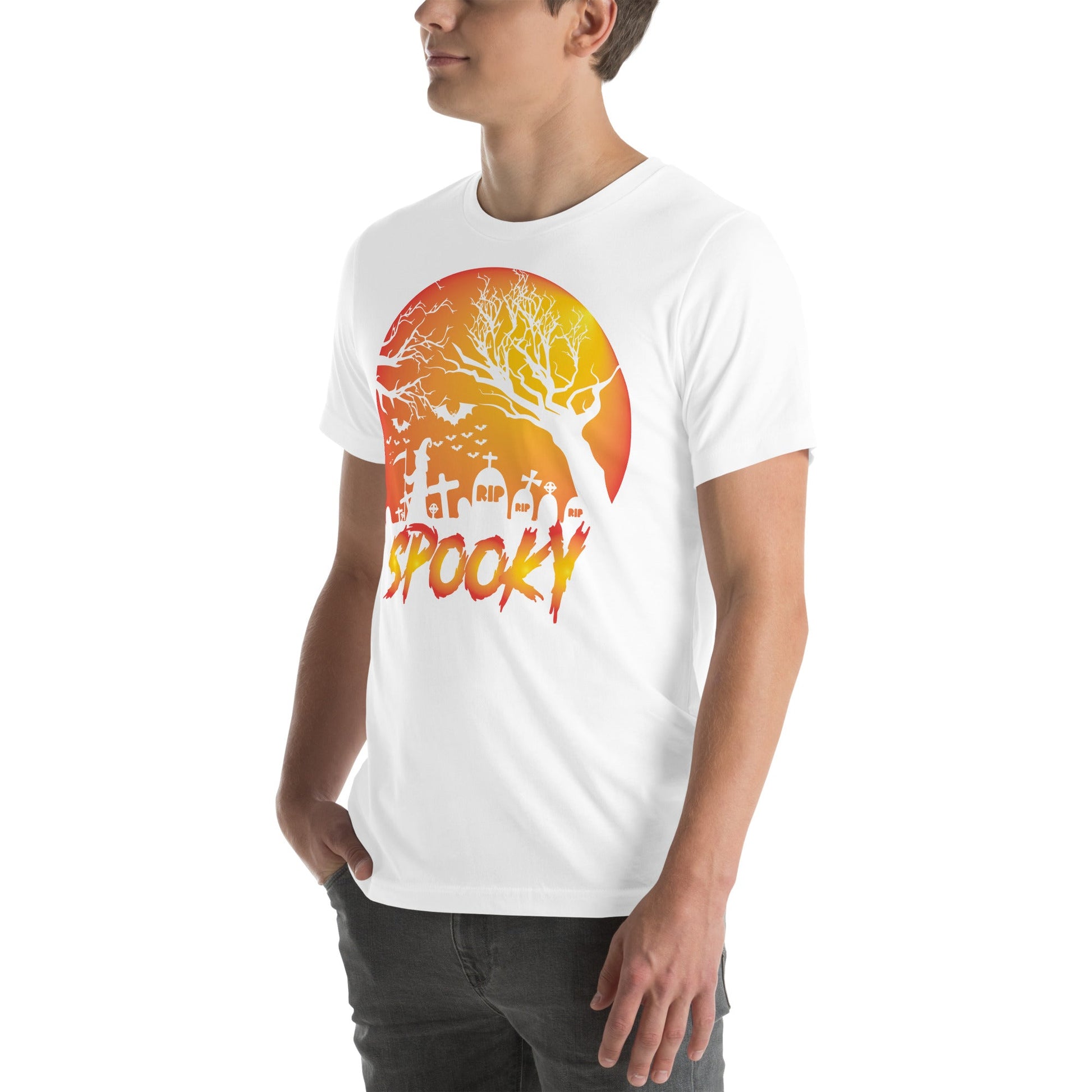 Spooky Unisex T-Shirt for Halloween Celebrations, Casual Wear, Party Shirt - TINMICO